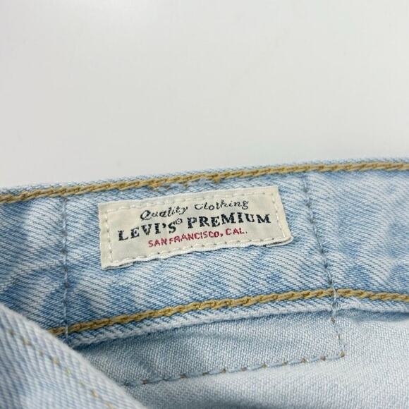 Levi’s Ribcage Straight Ankle High Rise Jeans Bernal Love Size 25 - Picture 7 of 9